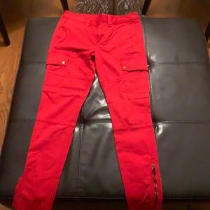 Red Cargo Ralph Lauren Polo Pants